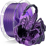 Conjure Silk PLA filament, PLA filament 1,75 mm kahetooniline 3D printeri filament siidise v&auml;limusega, must/lilla, 1 kg