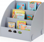 KHG raamatute seisev riiul, hall lastele, 3 avatud sektsiooniga, vabalt seisev lasteriiul raamatutele ja m&auml;nguasjadele - 64 x 59 x 53 cm