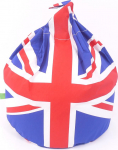 GB Union Jack Sitzsack mit Bohnen 100% Baumwolle Erwachsenen suurus