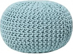 Beliani Trendy Conrad Ottomani helesinisest puuvillast 50 x 35 cm