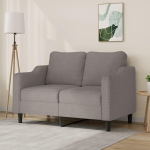 2-kohaline diivan Kahekohaline diivan Diivan Lounge diivan Relax diivan K&uuml;lalissohv Loveseat diivan Polsterdatud diivan elutuppa magamistuppa k&uuml;lalistetuppa Taupe 140 cm Kangas