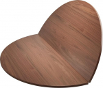 120 cm runder klappbarer Tisch aus Holz, Esstisch, platzsparendes Design f&uuml;r Zuhause und Hinterhof, braunes Finish, 120 cm Durchmesser, keine Beine im Lieferumfang enthalten