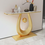 Schlanker, moderner Konsolentisch mit Stauraum, modernes Akzentst&uuml;ck f&uuml;r die Dekoration von Wohnzimmer, Flur oder Eingangsbereich