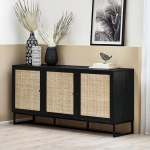 Julian Bowen Padstow Sideboard, Black, One Size