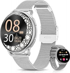 RUXINGX Naiste nutikell, 1,27-tolline nutikell &uuml;mmargune telefoni funktsiooniga, 24H SpO2 s&uuml;dame l&ouml;&ouml;gisageduse monitor, spordikell koos uneseirega, 126 spordirežiimi, sammuloendur IP68 iOS Androidile, kingitus