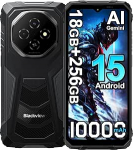 Blackview Fort 1 v&auml;litingimustes kasutatav mobiiltelefon ilma lepinguta, 4G AI nutitelefon, 6,56-tolline HD + 90Hz, 18GB + 256GB/2TB Android 15 ehitusplatsi mobiiltelefon, 10000mAh, 16MP + 8MP, IP68/NFC/OTG/3 pesa/GPS