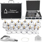 Cupping Glasses with Vacuum Pump - Cupping Glass - High-Quality Cupping (18 Pieces) - Cupping Glasses Face and for the Whole Body