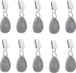 ZHXGO 10 x marmorist laudlinade raskused Piknikulaudade kaaluklambrid laudlinade raskused riputid hallid Drop laudlinade raskused laudlinade riputuskivi piknikuks