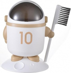 Hosoncovy Cartoon Astronaut Desktop Bin koos puhastusharjaga, pr&uuml;gikasti paberkopp koos kaanega, pr&uuml;gikast lastetuppa, magamistuppa, k&ouml;&ouml;ki, kontorisse (khaki)