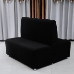 RTSFKFS diivanikate ilma k&auml;etoeta, diivanivoodi kate Jacquard Armless pol&uuml;ester, Spandex, Stretch, lamamistoolile, diivanikatted, diivanite kaitsekate, kaitsekate (Zwart, Double Back)