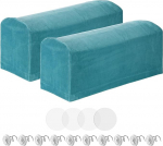 hankimise kaart diivanite k&auml;etoed, sametist k&auml;etoed p&ouml;&ouml;rleva tihvtiga, libisemiskindlad m&ouml;&ouml;bli kaitsekatted toolidele / diivanitele, sinine, 2 tk.