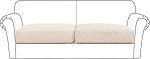 Flamingo P Hochelastischer Sitzkissenbezug, Sofakissen, M&ouml;belschutz f&uuml;r Sofa, Sitz, Sofa, Schonbezug, Sofabezug, weiche Flexibilit&auml;t mit elastischer Unterseite (2 St&uuml;ck gro&szlig;e Kissenbez&uuml;ge)