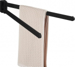 CASEWIND Matt must roostevabast terasest r&auml;tikukang, seinale paigaldatav r&auml;tikuhoidik vajab puurimist vannituppa v&otilde;i du&scaron;&scaron;i jaoks