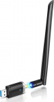 EDUP AC1300M WLAN Stick USB 3.0 WLAN adapter 6dBi eemaldatav antenn 802.11 AC Dual Band (5GHz 867Mbps + 2.4GHz 400Mbit/s) v&otilde;rgu dongle toetab Wi-Fi Hotspot lauaarvuti PC Windows/Mac OS jaoks