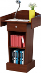 Simple Lecterns s&uuml;learvuti statiiv avatud hoiupoodiumiga, mahukas sahtliga kaasaskantav seisev laud, punane, 45 x 40 x 110 cm