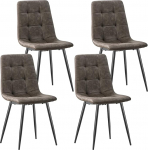 S&ouml;&ouml;gitoa toolid, 4 toolist koosnev komplekt, k&ouml;&ouml;gitoolid metallist alusega, s&ouml;&ouml;gituppa, elutuppa, k&ouml;&ouml;ki, magamistuppa ja vastuv&otilde;turuumi, tumepruun