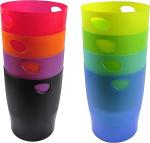 EXACOMPTA 45399D Eco-bin pr&uuml;gikastid, 15 liitrit, k&auml;epidemetega, pakend 8. Elegantne ja vastupidav pr&uuml;gikast ja pr&uuml;gikast kaasaegse disainiga, v&auml;rvivalikuga.