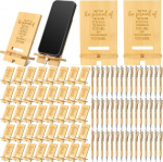 Ripeng Bambus-Telefonst&auml;nder mit Kugelschreibern f&uuml;r Schreibtisch, B&uuml;roangestellte, Dankesch&ouml;n, Geschenk f&uuml;r Teamkollegen, Mitarbeiter, Freiwillige, Krankenschwestern, Lehrer, Kollegen, 40 Sets
