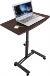 Tatkraft Salute Mobiilne s&uuml;learvuti statiiv laud Reguleeritav k&otilde;rgus 52-84cm 4 ratast (lukustusseadmega)