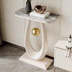 Konsoollaud, k&uuml;ljelaud, seisev riiul, hoiulaud, kitsas &uuml;ksiklaud, koridorilaud elutuppa, esikusse, sissep&auml;&auml;su, koridori, kontorisse (valge 3,40 cm / 15,7 tolli)