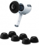 Comply 3.0 Premium Foam k&otilde;rvaklapid, &uuml;hilduvad Apple AirPods Pro Gen 1 & 2, keskmise suurusega, uus piiratud v&auml;ljaanne, Phantom Black, 3 paari, suurep&auml;rane m&uuml;raisolatsioon, valmistatud USAs