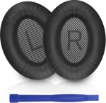 Professionaalsed k&otilde;rvapadjad asendamine - 1 paar k&otilde;rvapadjad, head hingavad k&otilde;rvaklappide k&otilde;rvapadjad, mis &uuml;hilduvad Bose QuietComfort QC35 ja Quiet Comfort QC35II (must)