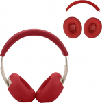 Aiivioll 2-teiliges Set f&uuml;r Beats Studio Pro Kopfh&ouml;rer, Ohrpolsterbez&uuml;ge/Kopfb&uuml;gelkissenbez&uuml;ge, Schwei&szlig;festes Weiches Silikon-Kopfh&ouml;rerzubeh&ouml;r (Rot)