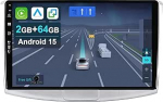 10.1-tolline Android 15 autoraadio VW Passat B6/B7 Magotan/CC 2010-2015 koos juhtmevaba Apple CarPlay|Android Auto|Mirror Link|GPS Navigation|Bluetooth 5.0|WiFi|USB|Navi|FM+Reversioonikaamera