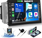 CAMECHO 2+64G 7-tolline Android 13 raadio VW Golf 4 Polo Sharan Jetta MK4 jaoks koos traadita Carplay Android auto Bluetooth navigatsiooniga autoraadio koos tagurduskaameraga WiFi GPS FM/RDS peeglilink SWC +