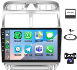 8CORE 4G + 64G autoraadio Peugeot 307 2002-2013 juhtmevaba Carplay Android autole, 9-tolline IPS puuteekraaniga autoraadio, Android-m&auml;ngija DSP/BT/WiFi/Mirror Link/GPS + tagurduskaamera