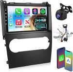 [2+64G] Android 13 autoraadio Mercedes Benz B200 A B-klassile W169 A160 A180 2008-2012 traadita Carplay & Android Car, 9-tolline puuteekraaniga autoraadio WiFi GPS DSP FM / RDS SWC + AHD tagumine vaade