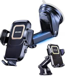 GAPlus auto telefonihoidik, reguleeritav autohoidik 360&deg; p&ouml;&ouml;rlev telefonihoidik autosse &uuml;he nupuvabastuse ja tugeva kleepuva geeliplaadiga telefonidele 4,7 kuni 6,5 tollile
