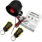 Autosignalisatsioon, universaalne autoh&auml;ire kaitses&uuml;steem koos 2 kaugjuhtimispuldiga 12V seadme jaoks, 7-tasemeline tundlikkus, vargusvastane (CW-8182)