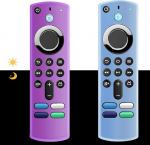 Kaugjuhtimispuldi &uuml;mbris, mis &uuml;hildub 3. p&otilde;lvkonna h&auml;&auml;lpuldiga (helendav), silikoonist libisemiskindel kaitsekott koos paelaga (2 pakki)