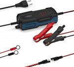 ANSMANN Intelligentne 8-astmeline 6 V 12 V / 2 A laadija LCD-ekraaniga plii-happe-, plii geel- ja plii fliisakudele, samuti 12 V LiFePo4 akudele autodele, mootorratastele ja kaubikutele.