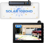 eRapta p&auml;ikesepaneeliga tagurduskaamera juhtmevaba 5-tollise 1080P monitoriga: 2 min DIY paigaldus & Dual Split juhtmevaba tagurduskaamera, 5000 mAh IP69K veekindel tagurduskaamerad autole, RV, haagisele, veoautole