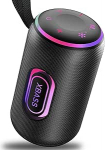 Bluetooth-k&otilde;lar koos valgusega, 30 W muusikakast, kaasaskantav Bluetooth-kast IPX7 veekindlalt, kaks bassik&otilde;larit, 30 sekundit akut, RGB tuled, TWS sidumine, AUX, TF kaart, sobib &otilde;ues/peol kasutamiseks.