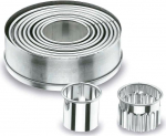 Lacor-68069-SET OF 9 ROUND PLAIN DOUGH CUTTERS S.STE