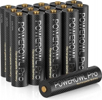 POWEROWL Goldtop AAA aku Pro 16 t&uuml;kki, suure v&otilde;imsusega NiMH laetav AAA aku 1100 mAh