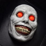 Halloween mask - Helendav hirmutav Halloween Exorcist Smile Mask t&auml;iskasvanutele, naeratavad deemonid Halloween kost&uuml;&uuml;mipidu rekvisiidid Evil Cosplay rekvisiidid