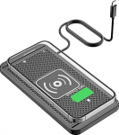 Induktiivne laadimisjaam Auto traadita laadimisjaam 15 W Kiirlaadimisaluse mittelibisev pad hoidja, mis &uuml;hildub iPhone Samsung mobiiltelefonidega