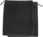 hankekaart 2 x k&otilde;rvaklappide kott peakomplektide kandekott kaasaskantav k&otilde;rvaklappide hoiukott reisikott pehme pingutuspaelaga samet &uuml;le k&otilde;rvaklappide kott klassiruumi jaoks must M