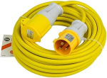 SLx 14M 110V 16A 2.5mm Raske kaablirull IP44 vee- ja tolmukindel vastupidav v&auml;lisjuhe ehitusplatsidele Garaaž ja ehitus kollane