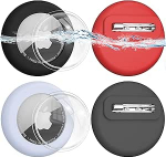 Varjatud silikoonist kaitsekott lastele, 4 pakki koos turvaklambritega lastele, eakatele, lemmikloomadele, seljakotile, pagasile Airtagile (4 v&auml;rvi) (must/halli/helesinine/punane)