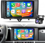 4+64G Android autoraadio Mercedes Benz Smart Fortwo 2011-2015, 9-tolline 2.5D IPS puuteekraaniga stereo koos juhtmevaba CarPlay & Android autoga, GPS navigatsioon WiFi 6 Bluetooth 5.0, AHD tagurduskaamera, DSP