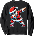 Dabbing Santa Claus Christmas Funny Dance Pose Sweatshirt