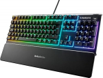 SteelSeries Apex 3 Gaming Keyboard 10-Zone RGB Lighting Premium Magnetic Palm Rest.