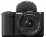 Sony ZV-E10 II Vlogimiskaamera I koos 16-50mm objektiiviga (APS-C) - 4K 60p video, 10-Bit 4:2:2, 26MP, digitaalne stabiliseerimine, reaalajas autofookus, ideaalne vlogimise ja sotsiaalmeedia jaoks.