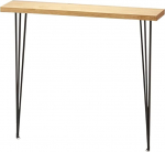 Console Table Console Sofa Tables Behind Coffee Table, Narrow Console Table, High Console Tables, Narrow Rectangular HTables Entrance Table with Solid Wood Top, Iron X-Leg, Table Behind