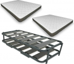 DU&Eacute;RMETE ONLINE Complete with 2 Visco Fresh Mattresses (Winter/Summer) + Reinforced Nest Bed, Alloy Steel, 90 x 190 cm